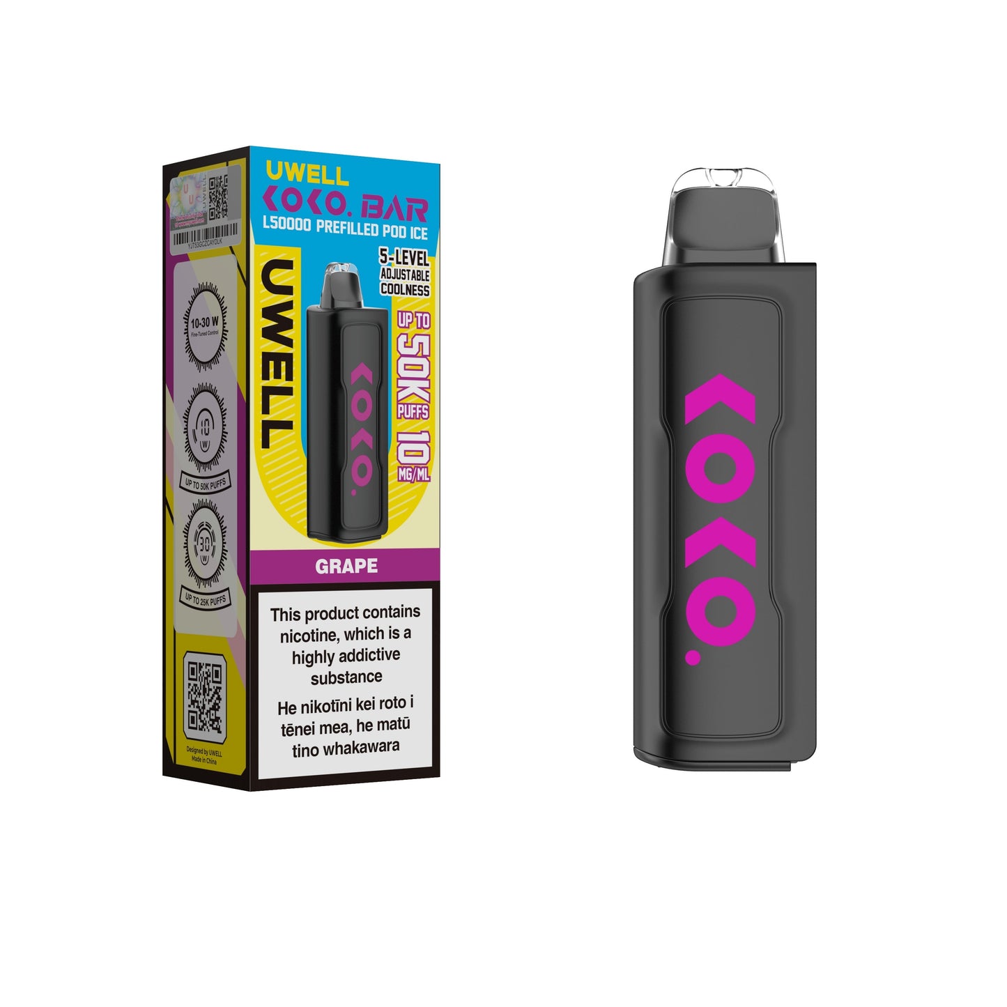 UWELL - KOKO Bar L50000 Pod Ice - Grape - Vapoureyes