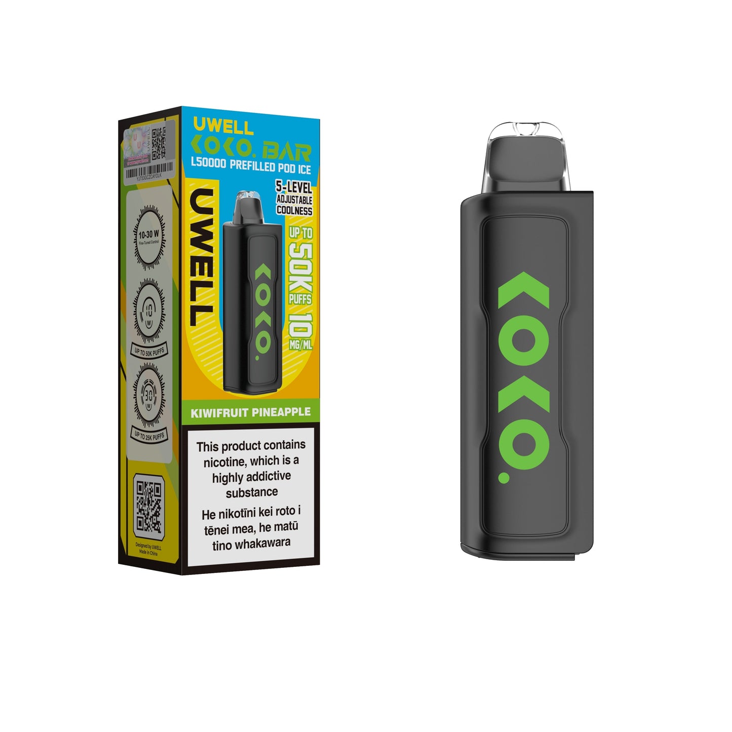 UWELL - KOKO Bar L50000 Pod Ice - Kiwifruit Pineapple - Vapoureyes