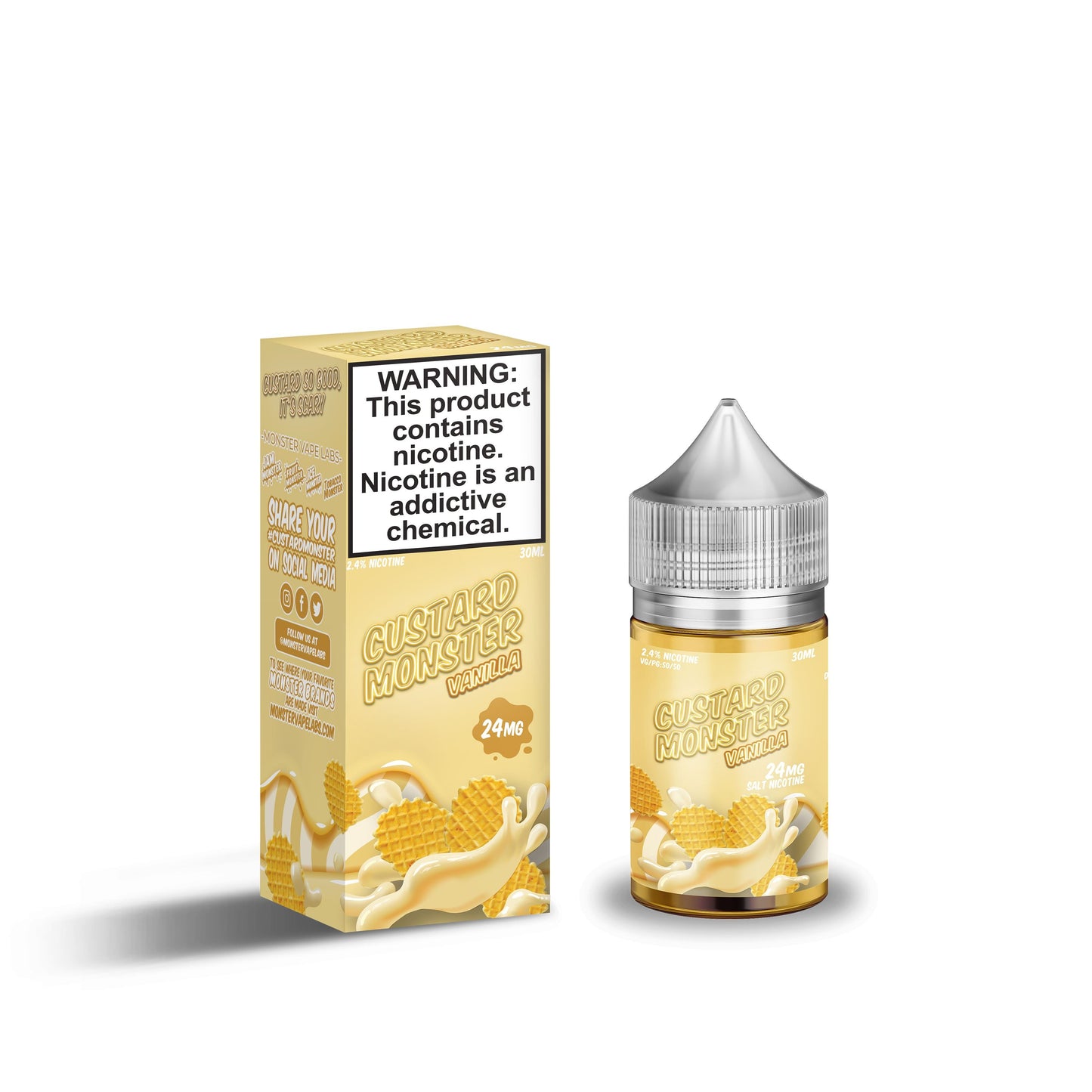 Custard Monster Salt - Vanilla - Vapoureyes NZ