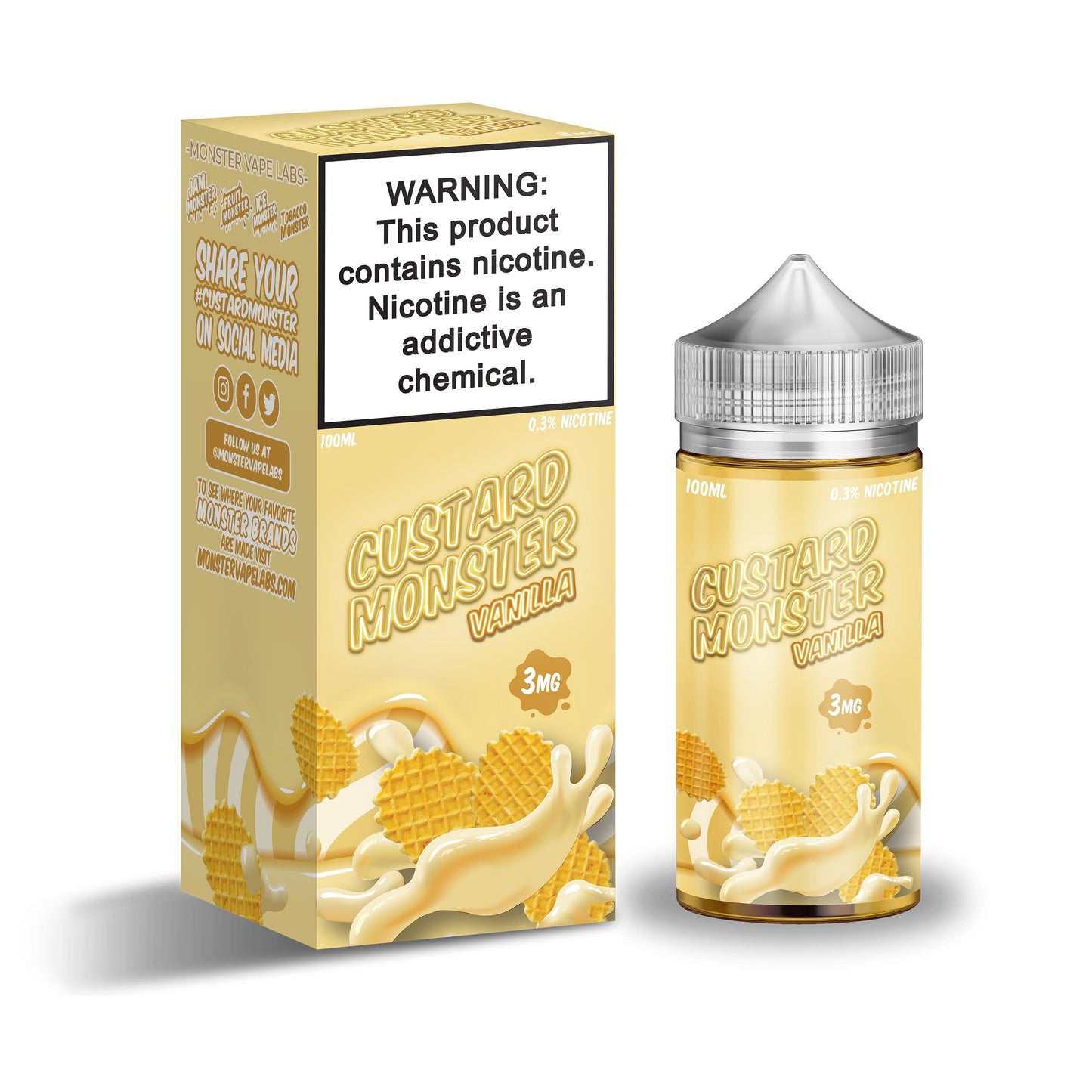 Custard Monster - Vanilla - Vapoureyes NZ