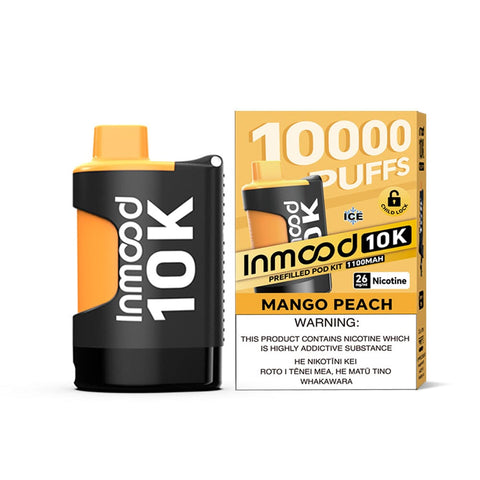 Inmood 10K Prefilled Pod Kit - Mango Peach - Vapoureyes