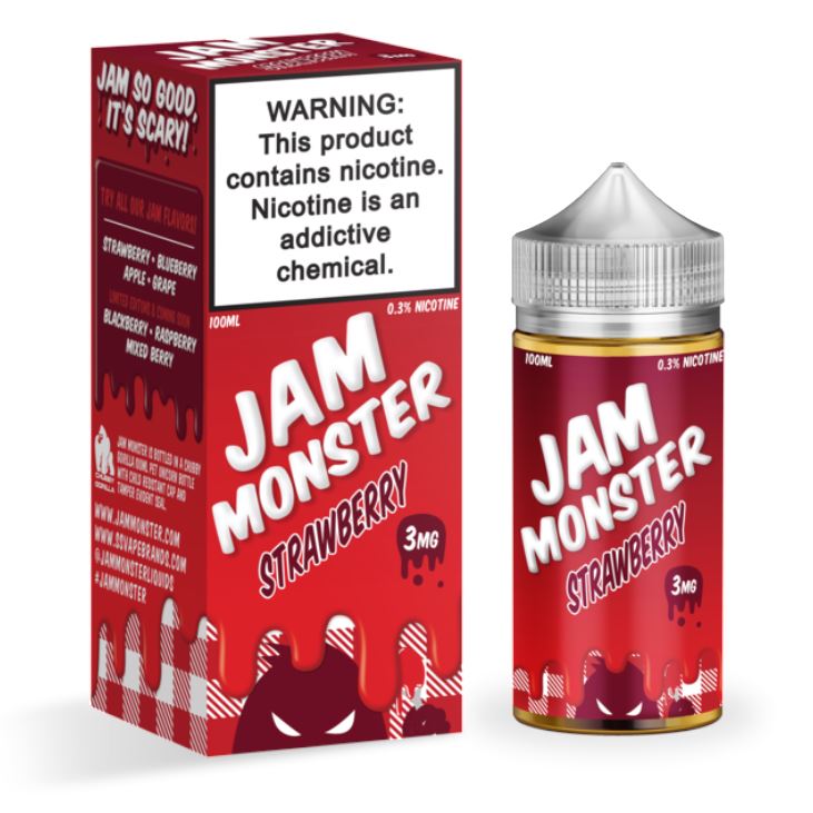 Jam Monster - Strawberry - Vapoureyes NZ