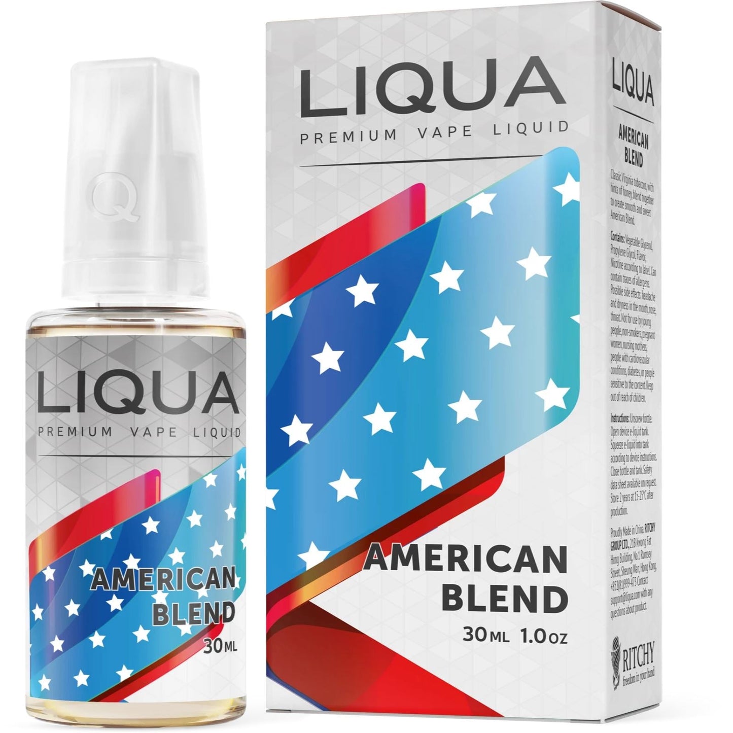 Liqua American Blend - Tobacco - Vapoureyes NZ