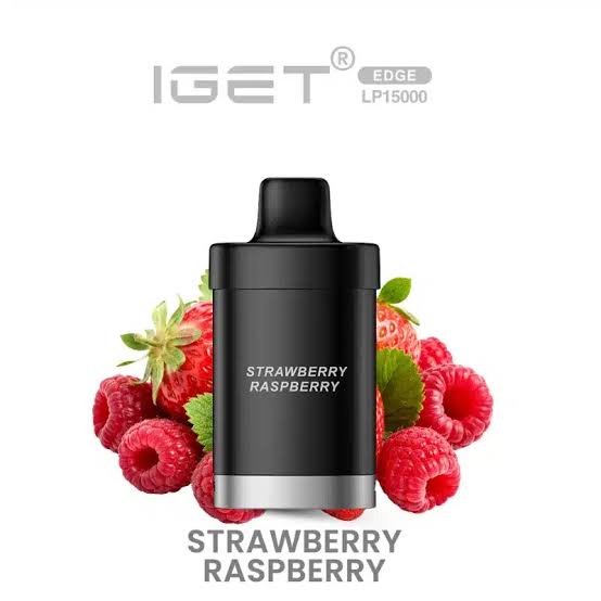 iGET Edge LP15000 Pods - Strawberry Raspberry - Vapoureyes