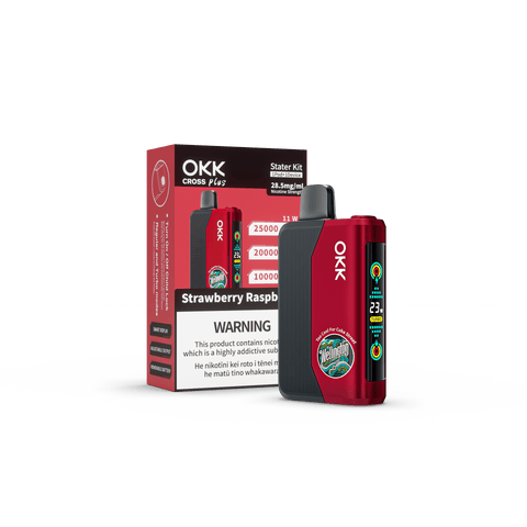 OKK Plus Kit 25000 Puffs - Strawberry Raspberry - Vapoureyes