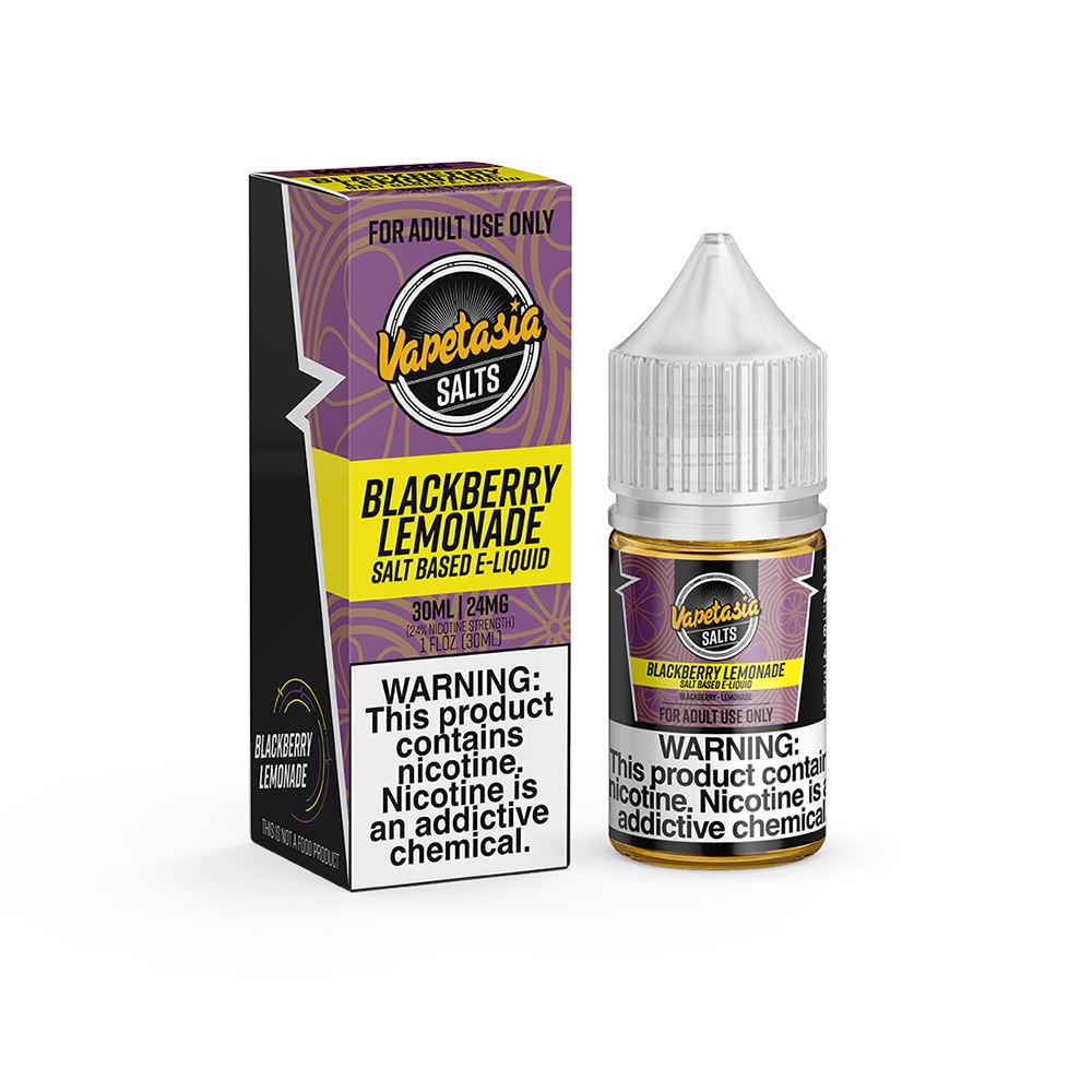 Vapetasia Lemonade Salts - Blackberry Lemon - Vapoureyes NZ