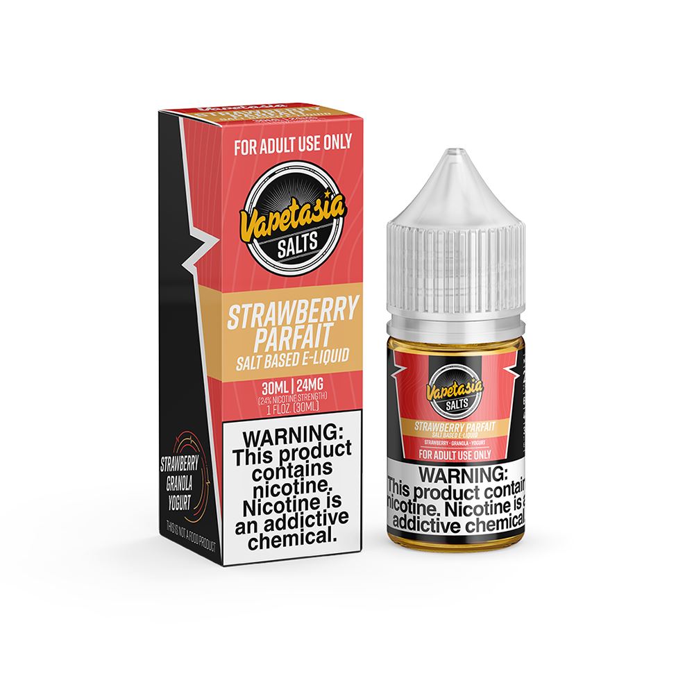 Vapetasia Parfait Salts - Strawberry Oats - Vapoureyes NZ