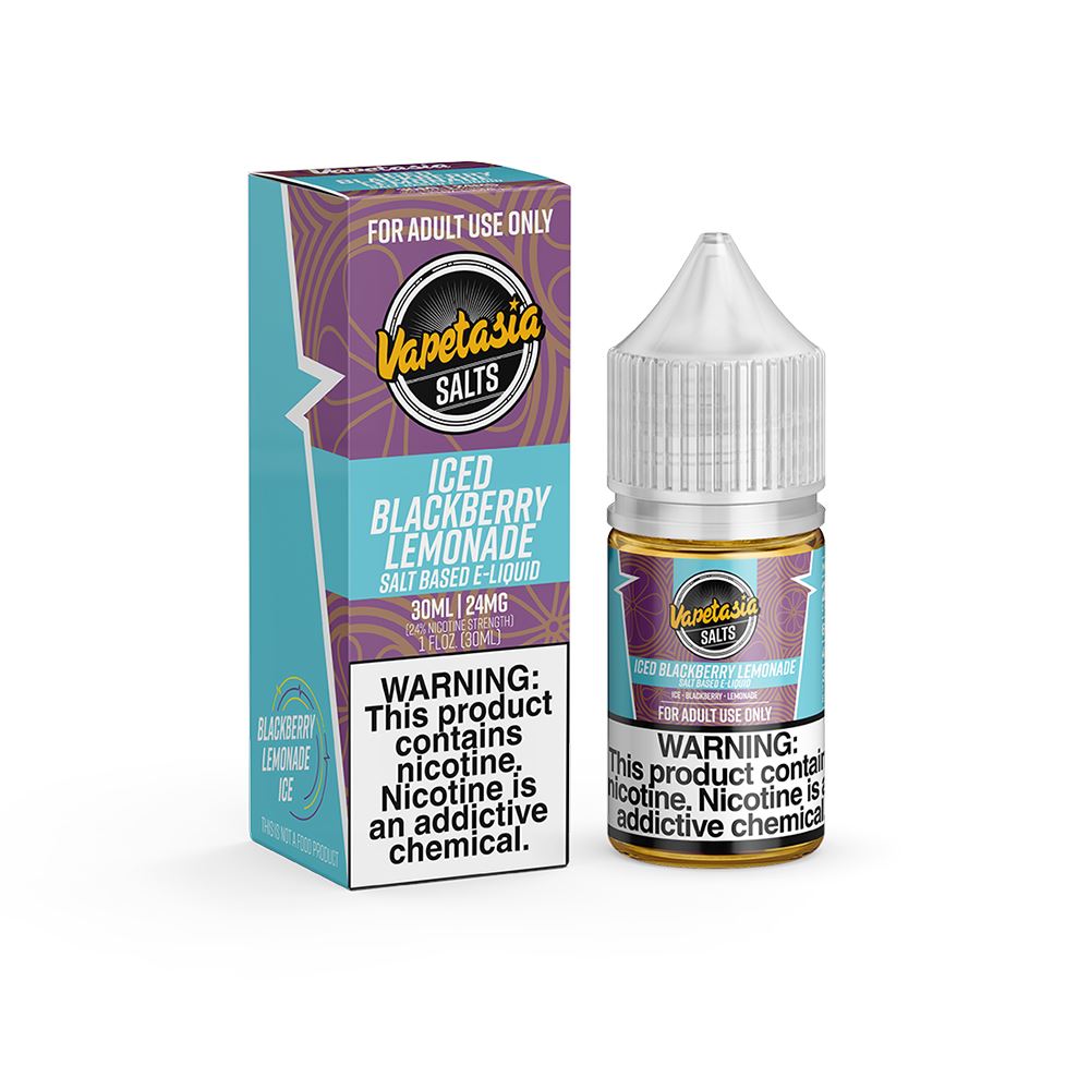 Vapetasia Lemonade Iced Salts - Blackberry Lemon - Vapoureyes NZ